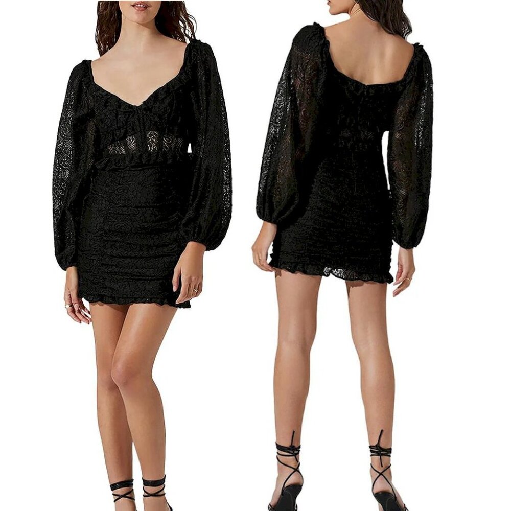 ASTR the Label Black Corset Mini Dress in Black Size XS New w/Tags